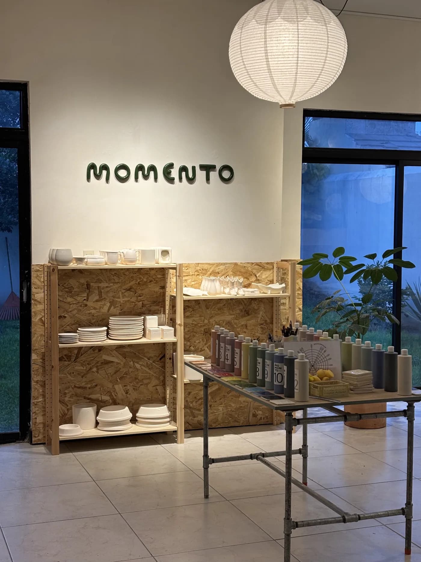 Interior del taller de Momento